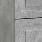 Armadio da Notte 2 pcs Grigio Cemento 43 x 34,5 x 44,5 cm