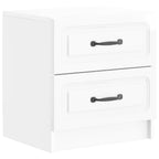 Armadio da Notte con cassetto Bianco Lucido 43 x 34,5 x 44,5 cm