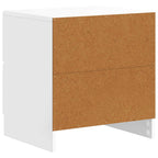 Armadio da Notte con cassetto Bianco Lucido 43 x 34,5 x 44,5 cm