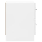 Armadio da Notte con cassetto Bianco Lucido 43 x 34,5 x 44,5 cm