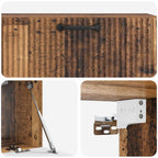 Mobile Porta TV da Muro Legno antico 98 x 31 x 30 cm
