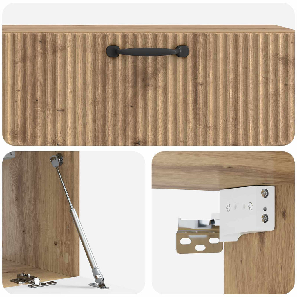 Mobile Porta TV da Muro Rovere Artigianale 98 x 31 x 30 cm