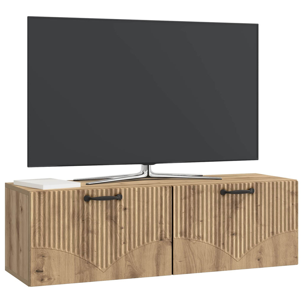 Mobile Porta TV da Muro Rovere Artigianale 98 x 31 x 30 cm