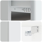 Mobiletto da notte a muro 2 pcs Bianco 34,5 x 33 x 20 cm