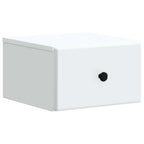 Mobiletto da notte a muro 2 pcs Bianco 34,5 x 33 x 20 cm
