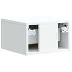Mobiletto da notte a muro 2 pcs Bianco 34,5 x 33 x 20 cm