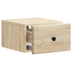 Mobiletto da notte a muro Rovere Sonoma 34,5 x 33 x 20 cm
