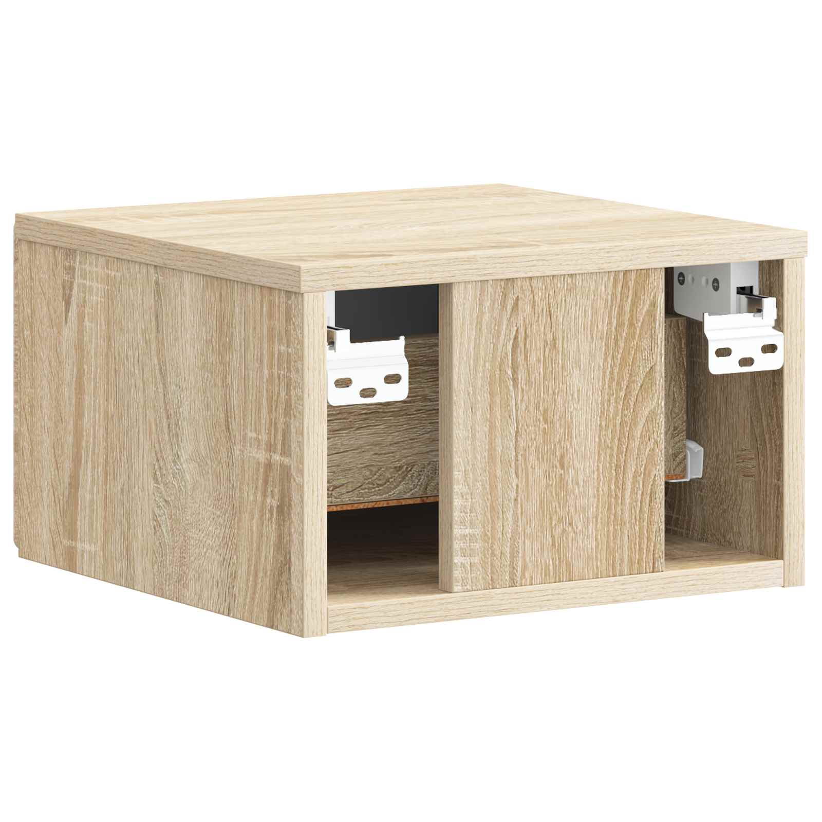 Mobiletto da notte a muro Rovere Sonoma 34,5 x 33 x 20 cm
