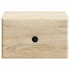 Mobiletto da notte a muro Rovere Sonoma 34,5 x 33 x 20 cm