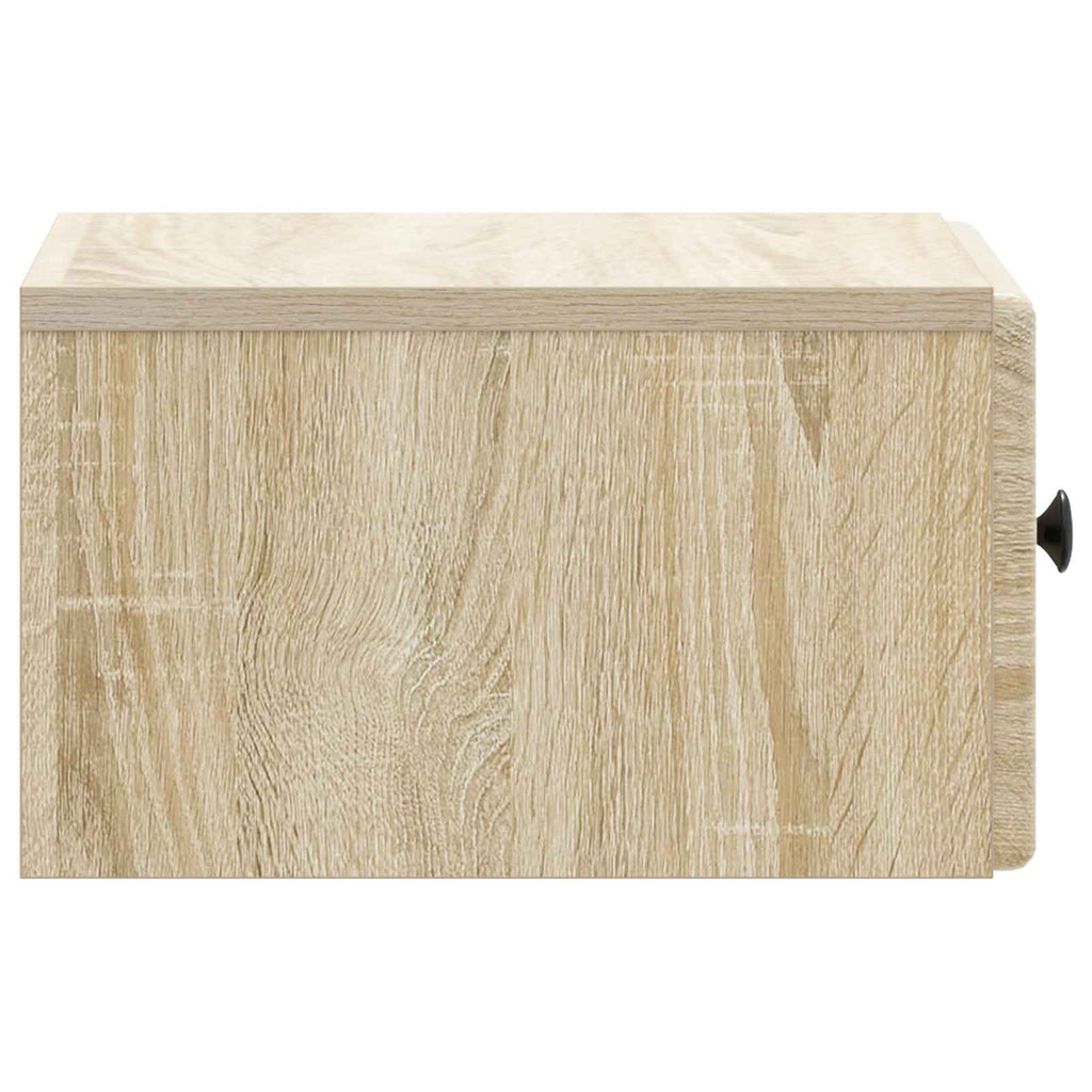 Mobiletto da notte a muro Rovere Sonoma 34,5 x 33 x 20 cm