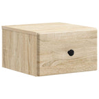 Mobiletto da notte a muro 2 pcs Rovere Sonoma 34,5 x 33 x 20 cm