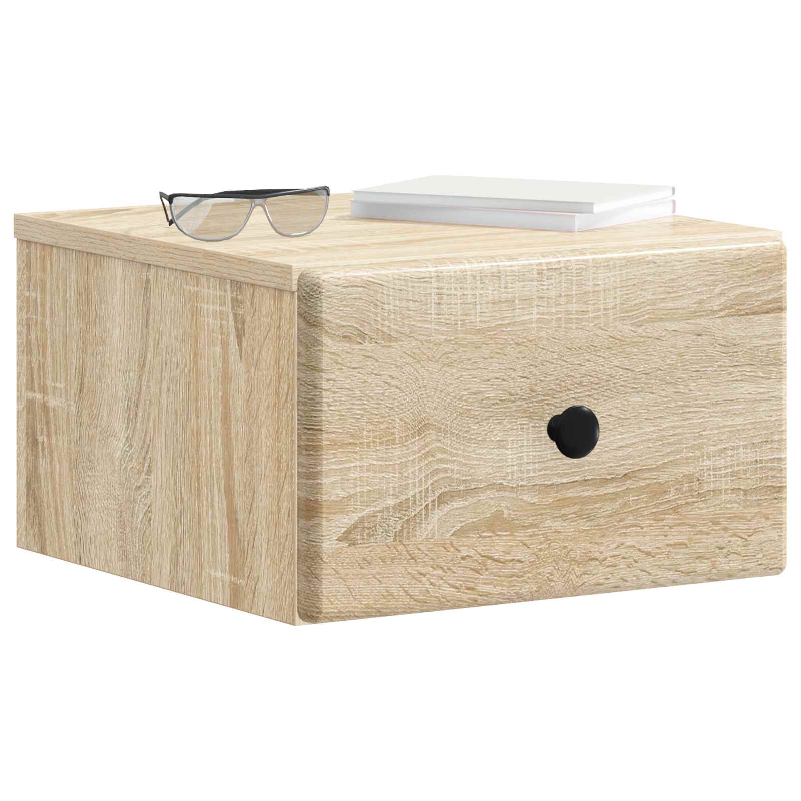 Mobiletto da notte a muro 2 pcs Rovere Sonoma 34,5 x 33 x 20 cm
