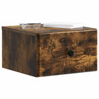 Mobiletto da notte a muro 2 pcs Rovere Fumo 34,5 x 33 x 20 cm