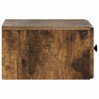 Mobiletto da notte a muro 2 pcs Rovere Fumo 34,5 x 33 x 20 cm