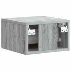 Mobiletto da notte a muro Grigio Sonoma 34,5 x 33 x 20 cm