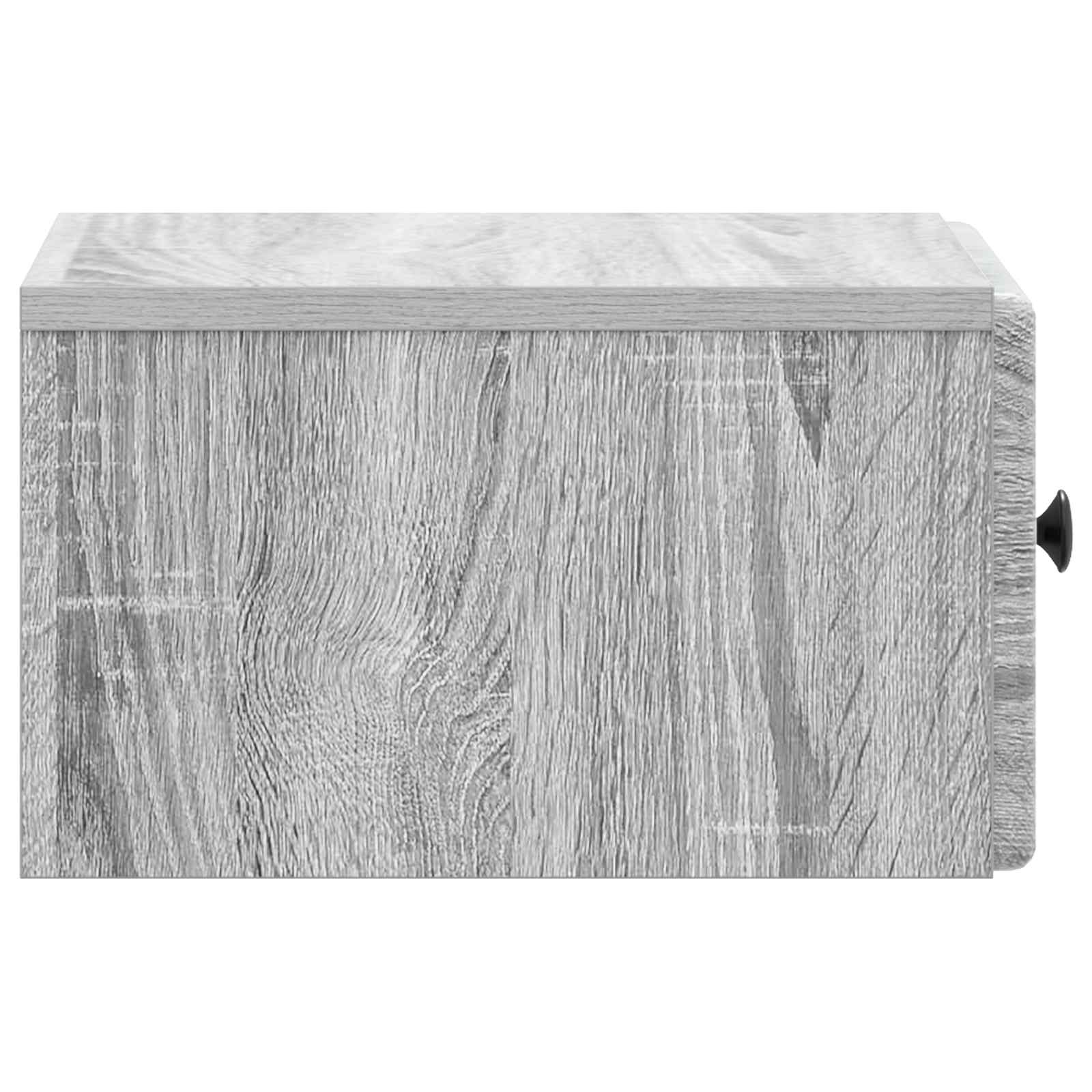 Mobiletto da notte a muro Grigio Sonoma 34,5 x 33 x 20 cm