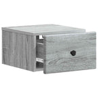 Mobiletto da notte a muro 2 pcs Grigio Sonoma 34,5 x 33 x 20 cm