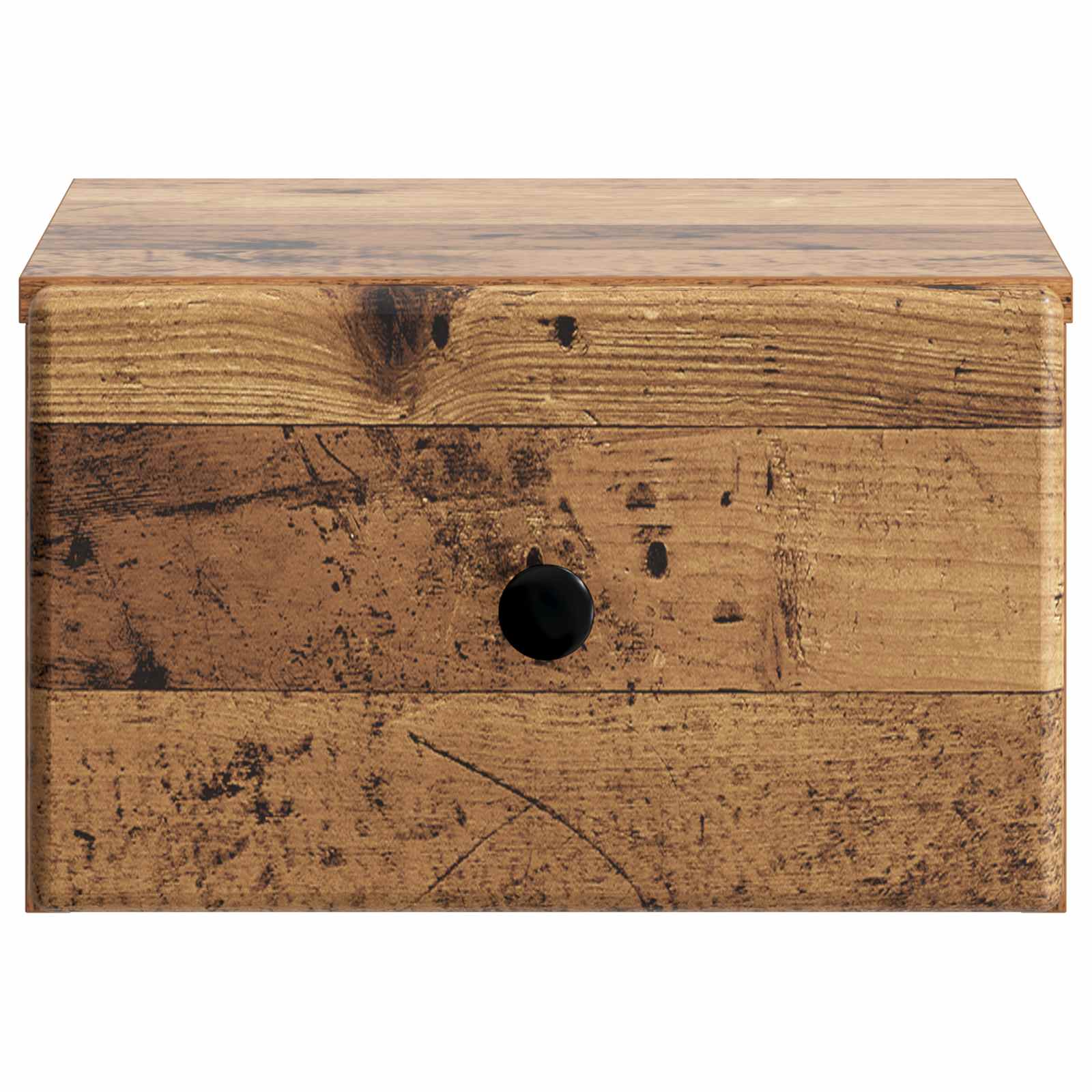 Mobiletto da notte a muro 2 pcs Legno antico 34,5 x 33 x 20 cm