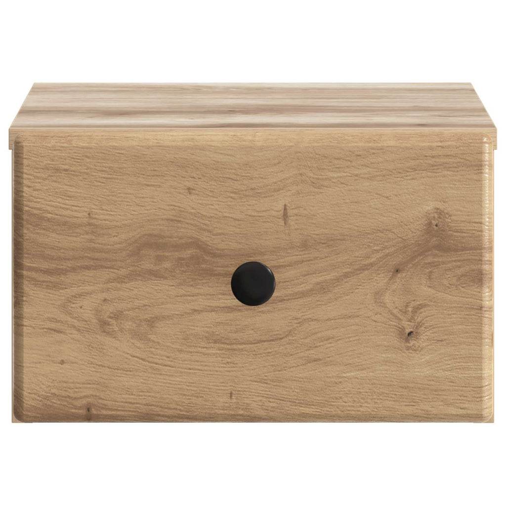 Mobiletto da notte a muro Rovere Artigianale 34,5 x 33 x 20 cm
