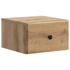 Mobiletto da notte a muro con cassetto 2 pcs Rovere Artigianale