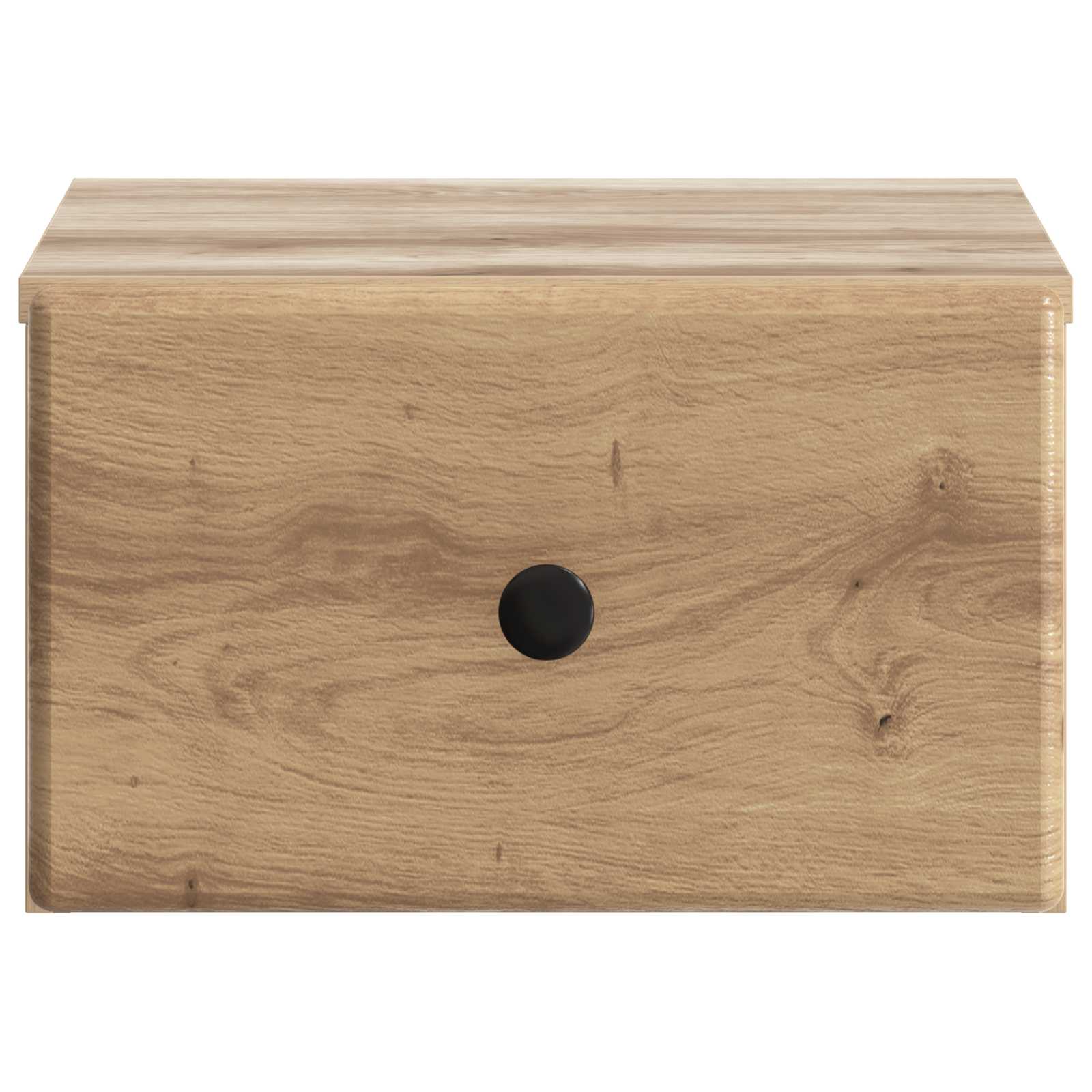 Mobiletto da notte a muro con cassetto 2 pcs Rovere Artigianale