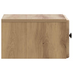 Mobiletto da notte a muro con cassetto 2 pcs Rovere Artigianale