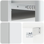Mobiletto da notte a muro 2 pcs Bianco 49 x 34,5 x 20 cm