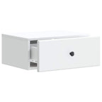 Mobiletto da notte a muro 2 pcs Bianco 49 x 34,5 x 20 cm