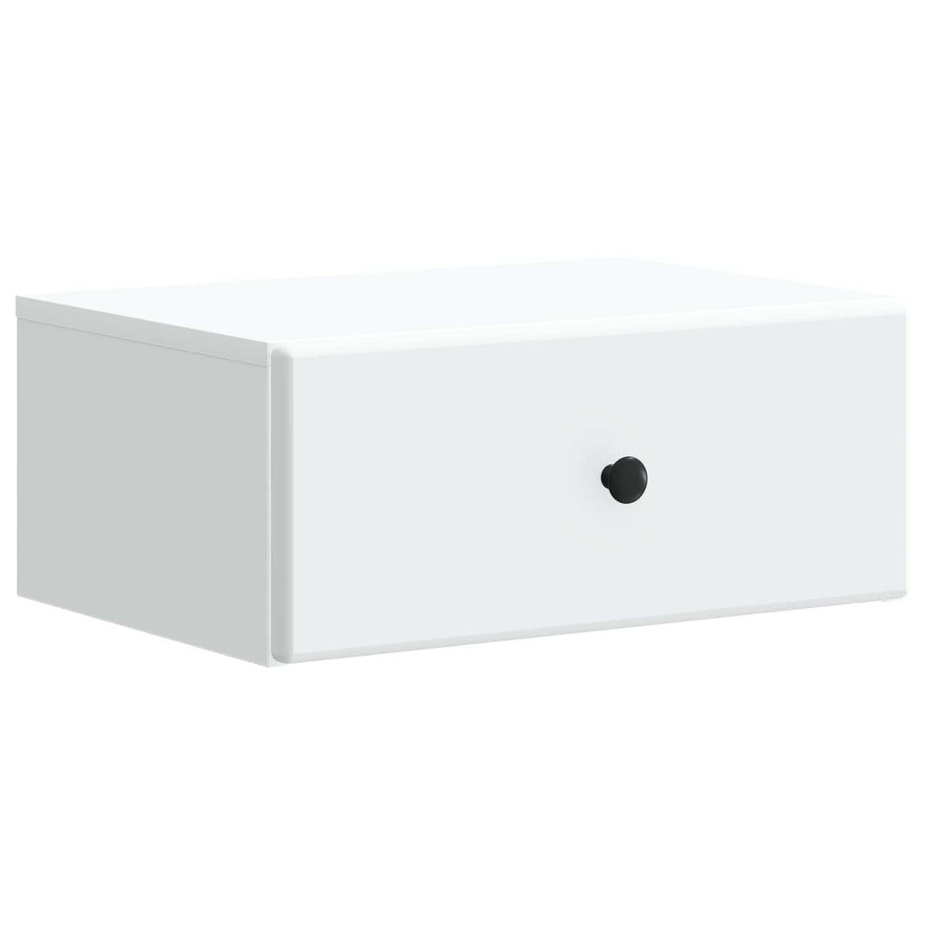 Mobiletto da notte a muro 2 pcs Bianco 49 x 34,5 x 20 cm