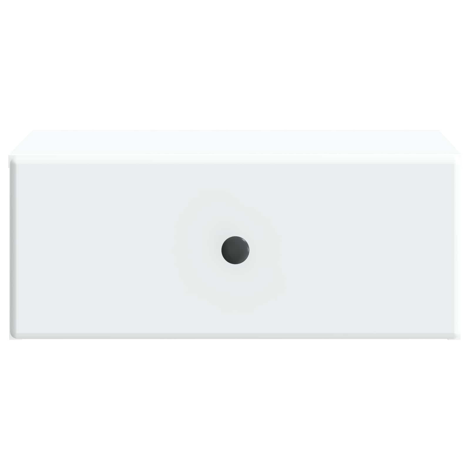 Mobiletto da notte a muro 2 pcs Bianco 49 x 34,5 x 20 cm