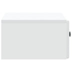Mobiletto da notte a muro 2 pcs Bianco 49 x 34,5 x 20 cm