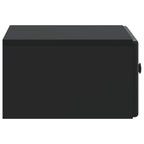 Mobiletto da notte a muro 2 pcs Nero 49 x 34,5 x 20 cm