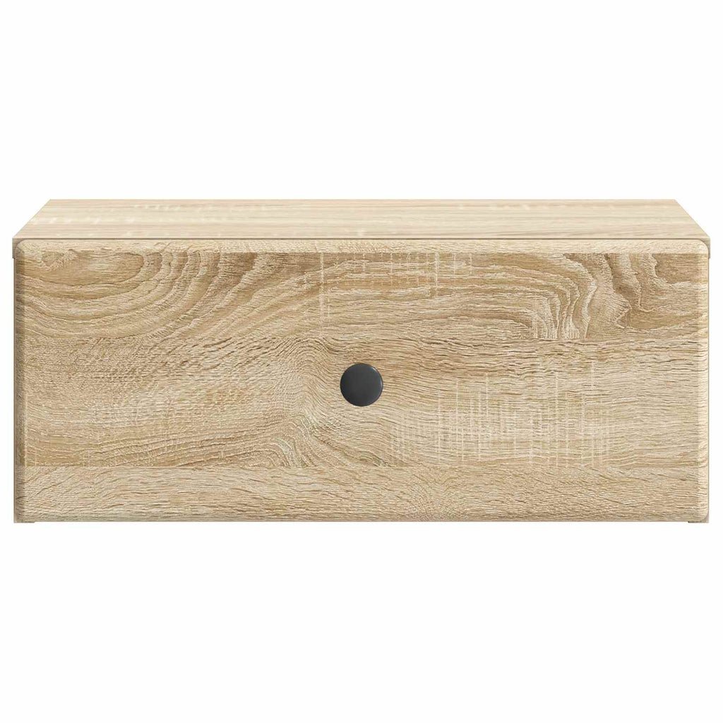 Mobiletto da notte a muro Rovere Sonoma 49 x 34,5 x 20 cm
