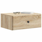 Mobiletto da notte a muro Rovere Sonoma 49 x 34,5 x 20 cm