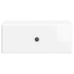 Mobiletto da notte a muro Bianco Lucido 49 x 34,5 x 20 cm