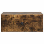 Mobiletto da notte a muro 2 pcs Rovere Fumo 49 x 34,5 x 20 cm