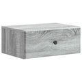 Mobiletto da notte a muro Grigio Sonoma 49 x 34,5 x 20 cm