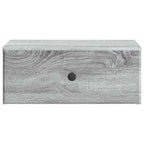 Mobiletto da notte a muro Grigio Sonoma 49 x 34,5 x 20 cm