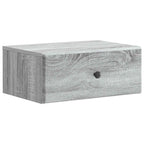 Mobiletto da notte a muro 2 pcs Grigio Sonoma 49 x 34,5 x 20 cm