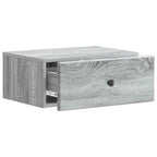 Mobiletto da notte a muro 2 pcs Grigio Sonoma 49 x 34,5 x 20 cm