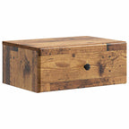Mobiletto da notte a muro Legno antico 49 x 34,5 x 20 cm