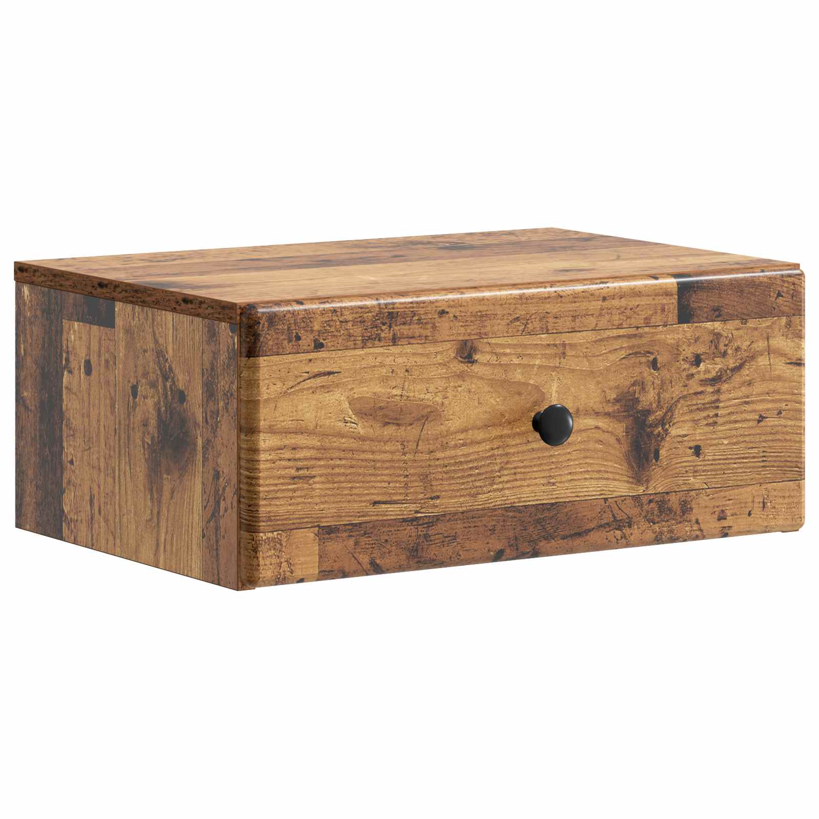 Mobiletto da notte a muro Legno antico 49 x 34,5 x 20 cm