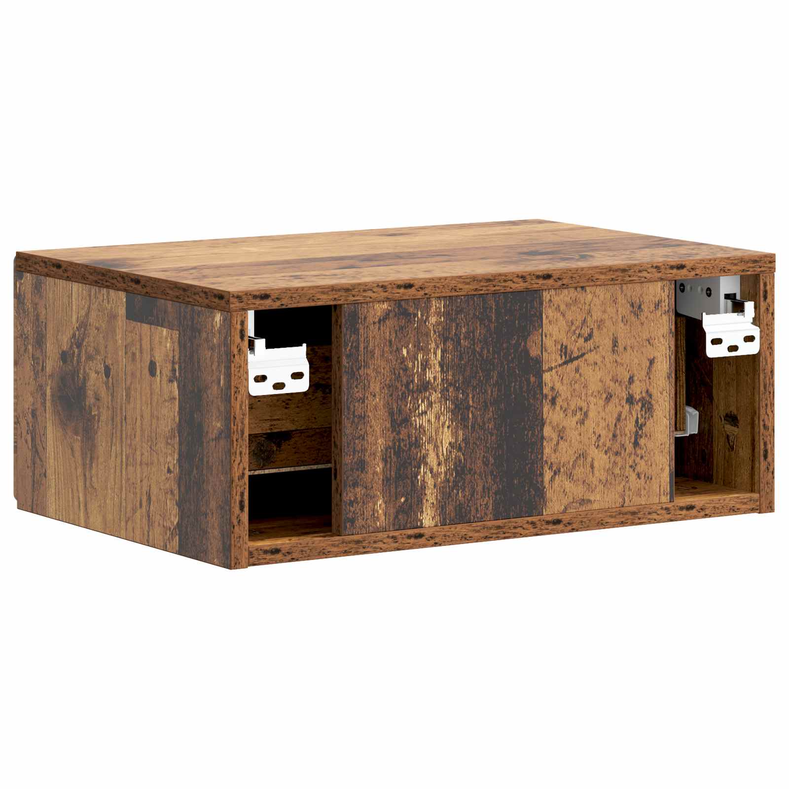 Mobiletto da notte a muro Legno antico 49 x 34,5 x 20 cm