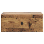 Mobiletto da notte a muro Legno antico 49 x 34,5 x 20 cm