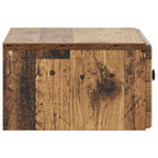 Mobiletto da notte a muro Legno antico 49 x 34,5 x 20 cm