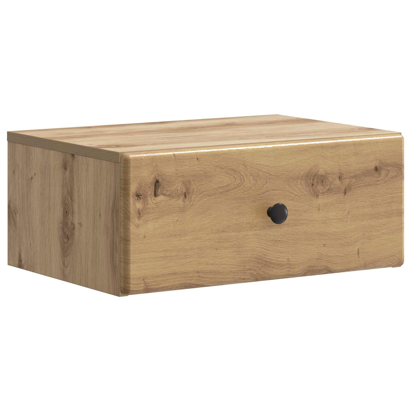 Mobiletto da notte a muro Rovere Artigianale 49 x 34,5 x 20 cm