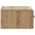 Mobiletto da notte a muro con cassetto 2 pcs Rovere Artigianale