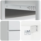 Mobiletto da notte a muro 2 pcs Bianco 34,5 x 33 x 40 cm