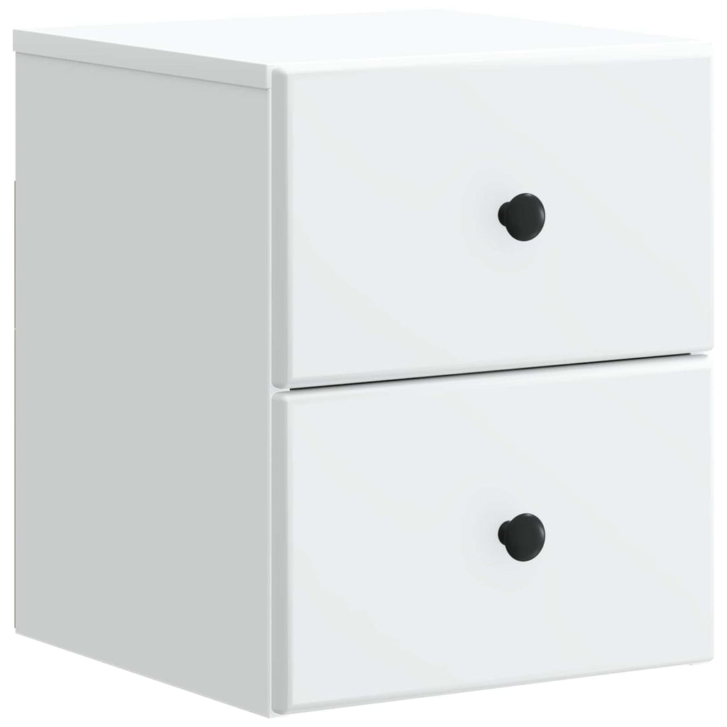Mobiletto da notte a muro 2 pcs Bianco 34,5 x 33 x 40 cm
