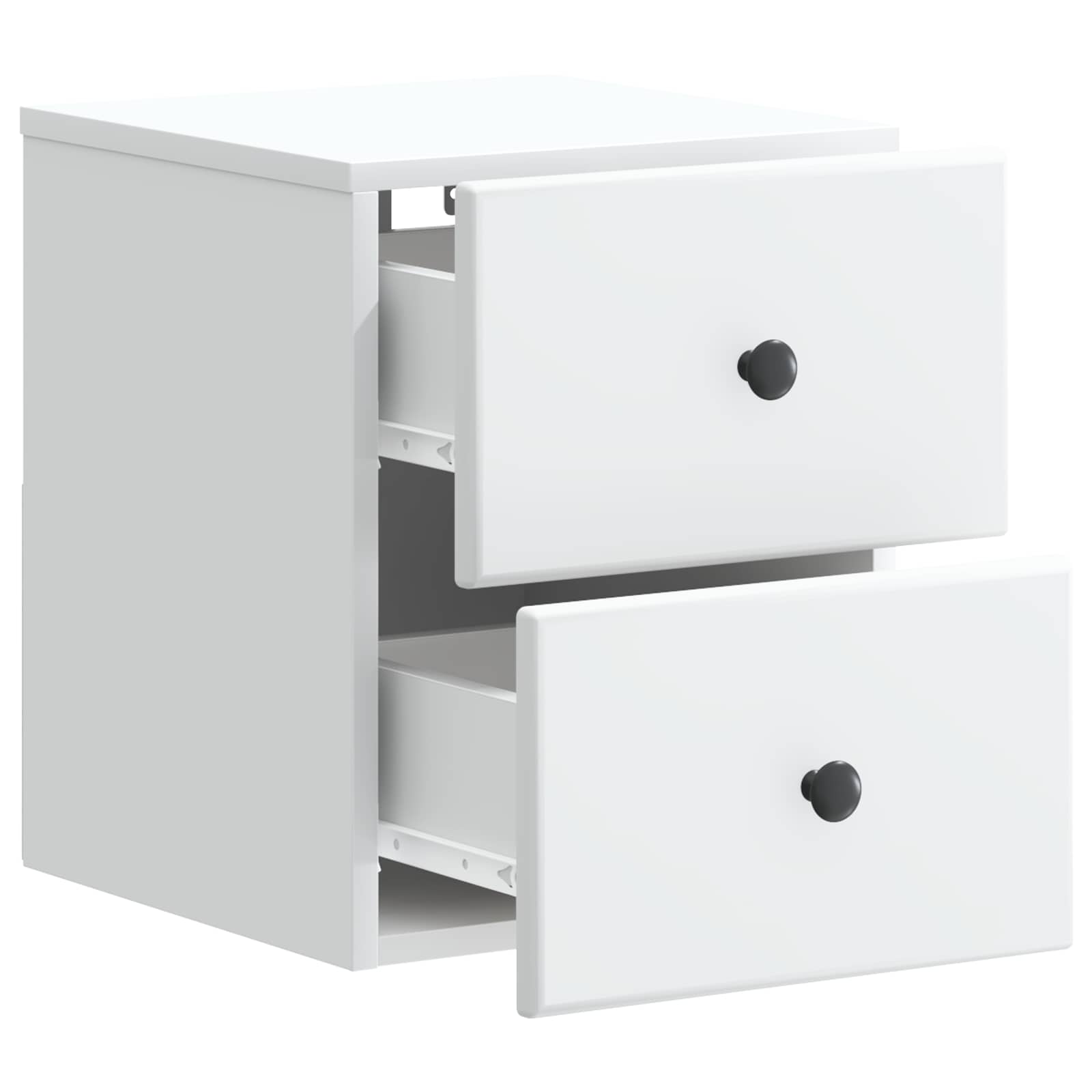 Mobiletto da notte a muro 2 pcs Bianco 34,5 x 33 x 40 cm